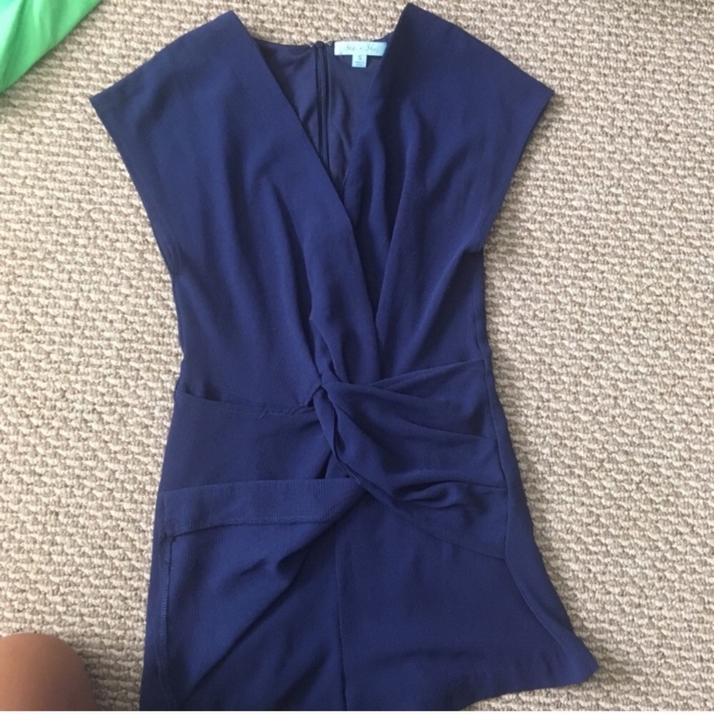 She + sky romper like new